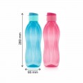 TUPPERWARE AQUASAFE FLIPTOP BOTTLE 1LTR, (SET OF 2)